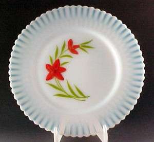 MacBeth Evans Petalware Florette Decorated Monax Depression Glass