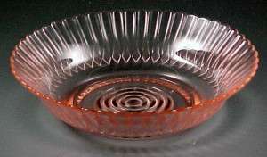 MacBeth Evans Petalware Pink Depression Glass Cereal Bowl