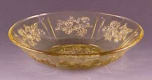 Federal Glass Sharon Amber Depression 5 inch Berry Bowl