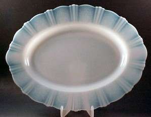 American Sweetheart Monax Oval Platter 1 2886 American Sweetheart Monax White Depression Glass Platter