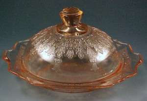 Hocking Princess Pink Depression Glass Butter Dish Hocking Princess Pink Depression Glass Butter Dish