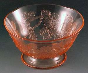 MacBeth Evans Dogwood Pink Depression Glass Sherbet