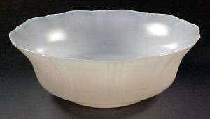 American Sweetheart Monax White Depression Glass Serving Bowl