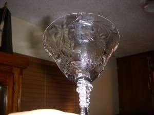 Cambridge Glass Achilles Cut Vintage Stemware