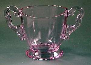 Cambridge Neodymium Heatherbloom Orchid Lavender Glass Sugar Bowl
