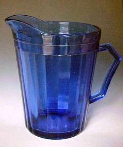 Aurora Cobalt Blue Depression Glass Creamer