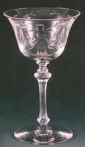Tiffin Glass June Beau Cut Crystal Cocktail Stem