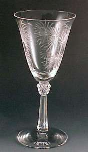 Fostoria Glass Lido Etched Crystal Water Goblet Fostoria Glass Lido Etched Crystal Water Goblet