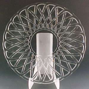 Indiana Glass Pretzel Crystal Glassware 8 Inch Lunch Plate