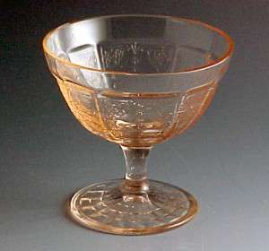 Princess Pink Depression Glass Sherbet