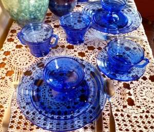 Moderntone Depression Glass Table