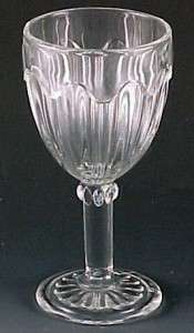 Hocking Colonial Knife & Fork Clear Depression Glass Wine