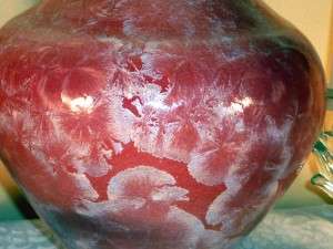 Dave Eickholt Pink Vase Crystalline Glaze Close Up