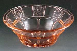 Doric Pink Depression Glass Bowl