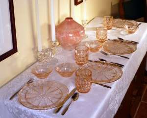 Doric and Windsor Pink Depression Glass