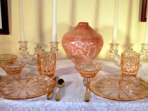 Dave Eickholt Crystalline Glazed Vase with Depression Glass