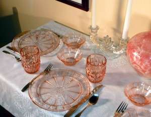Doric and Windsor Pink Depression Glass