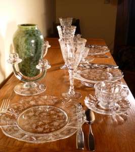Fostoria Glass Chintz Etched Crystal