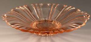 Old Cafe Pink Depression Glass Candy Dish 