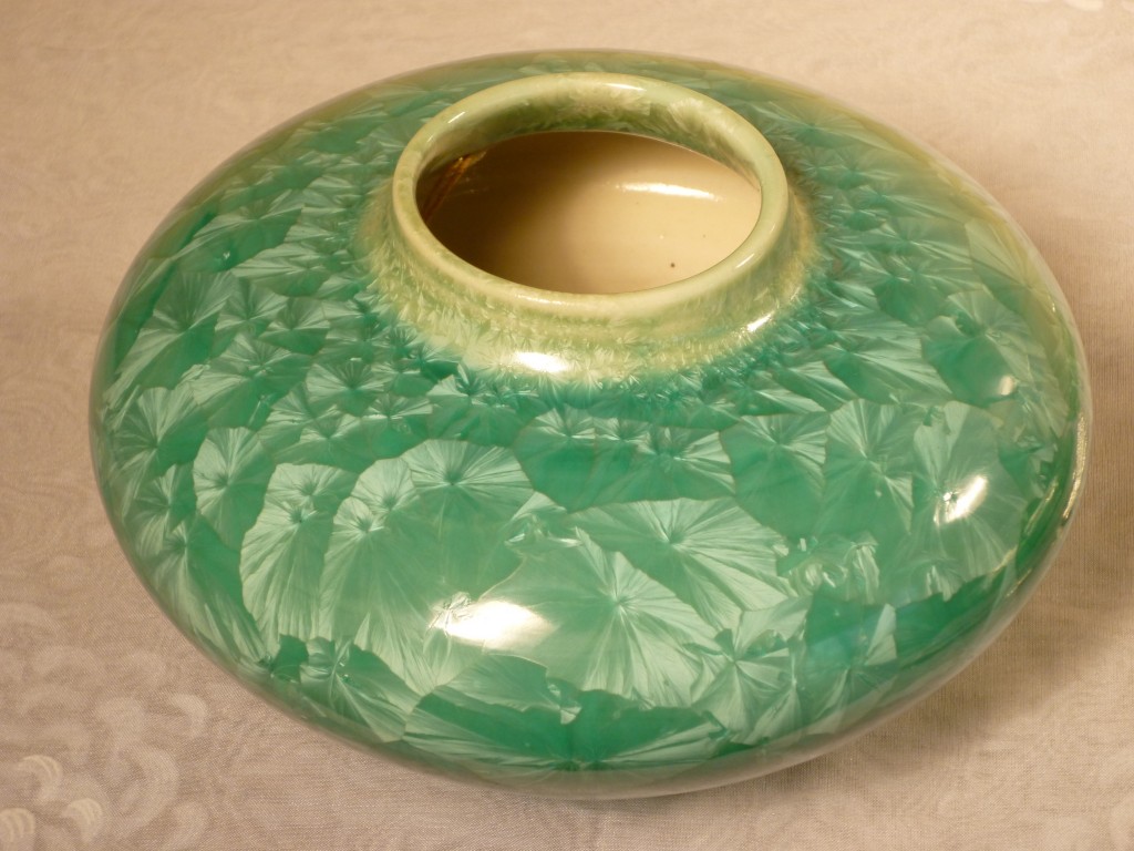 Dave Eickholt Crystalline Glazed Porcelain Vase Dave Eickholt Crystalline Glazed Porcelain Vase