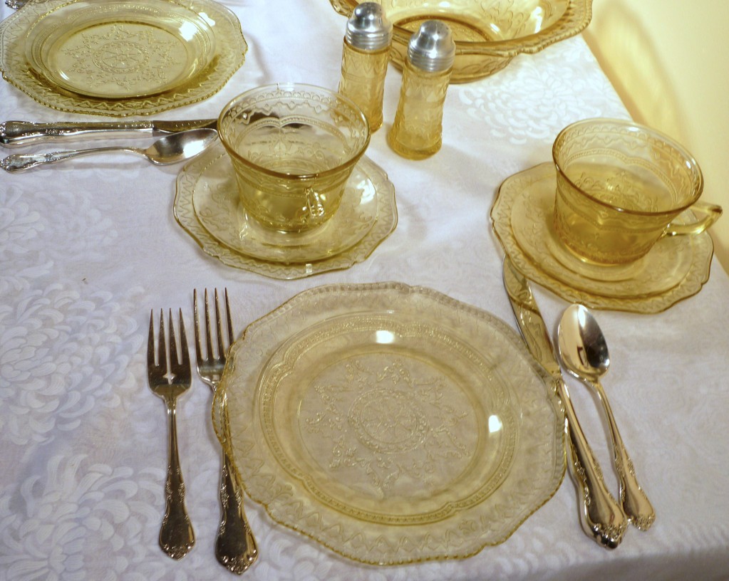 Patrician Spoke Amber Depression Glass Patrician Spoke Amber Depression Glass