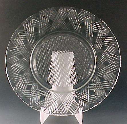 Starlight Crystal Depression Glass Lunch Plate Starlight Crystal Depression Glass Lunch Plate