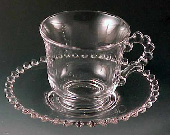 Candlewck Crystal Cup & Saucer Candlewck Crystal Cup & Saucer