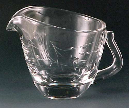 Fostoria Glass Nosegay Floral Cut Crystal Creamer