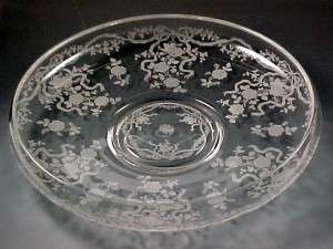 Fostoria Glass Romance Etched Lily Pond Shallow Bowl