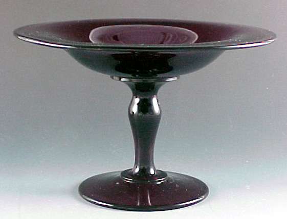 Amethyst Comport Cambridge Glass Plainware Mulberry Amethyst Comport Cambridge Glass Plainware Mulberry