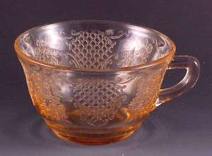 Normandie Pink Depression Glass Cup