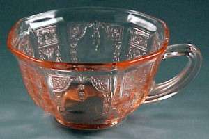 Princess Pink Depression Glass Cup Princess Pink Depression Glass Cup