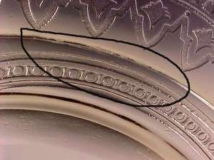 Patrician Amber Plate with Inner Rim Roughness