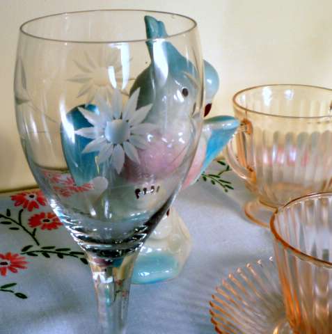 Depression Goblet and Janet's Bird Depression Goblet and Janet's Bird