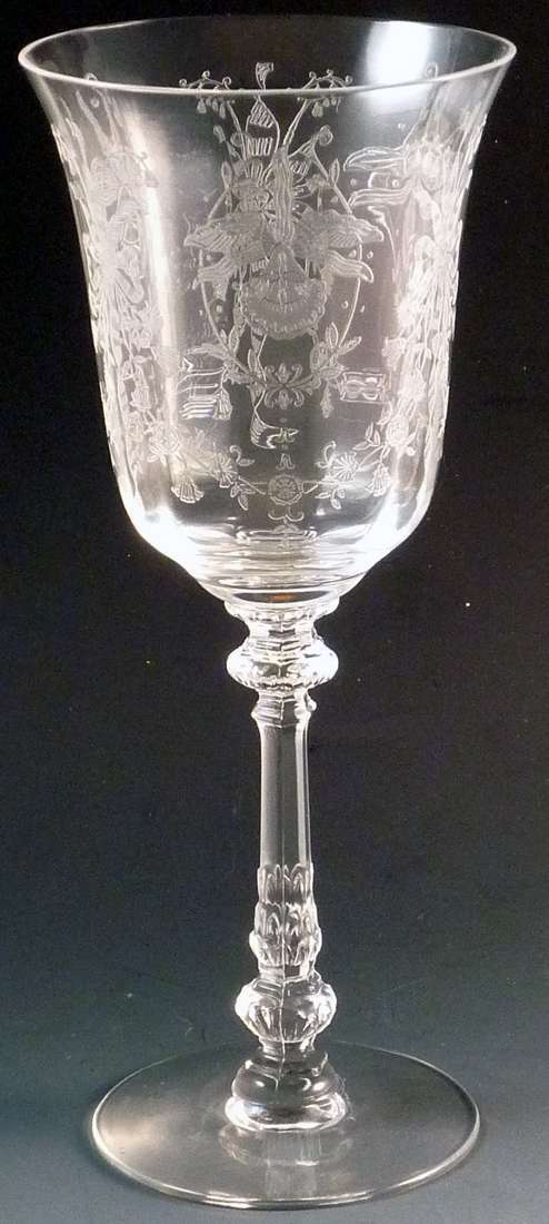 Heisey Glass was known for the quality of their stemware and their elegant 