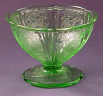 Tablescape Thursday - Florentine Poppy Green Depression Glass