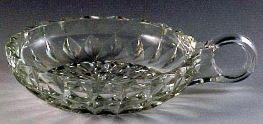 Jeannette Windsor Crystal Depression Glass One Handle Nappy