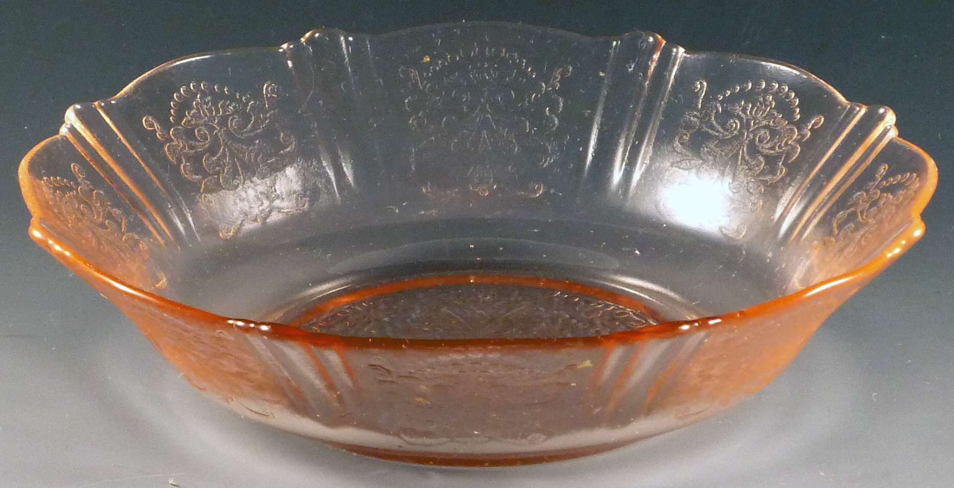 Glassware Set Dessert Plates Antique Plates Depression Glass American Sweetheart Pattern Pink Glass Vintage Glassware MacBeth Evans